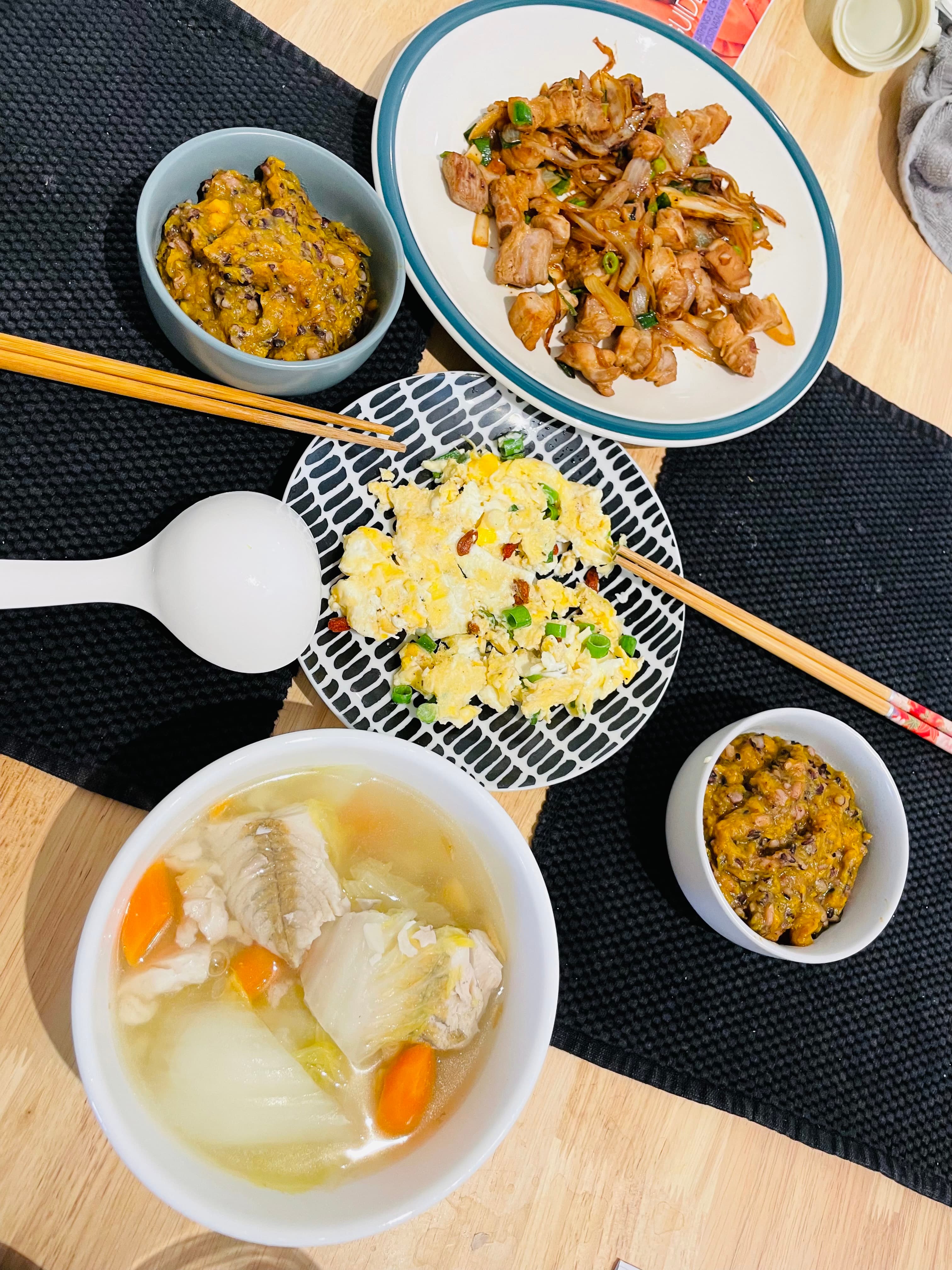 Helping baby care and house work and cooking